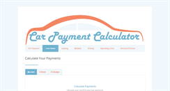 Desktop Screenshot of carpaymentcalculator.net